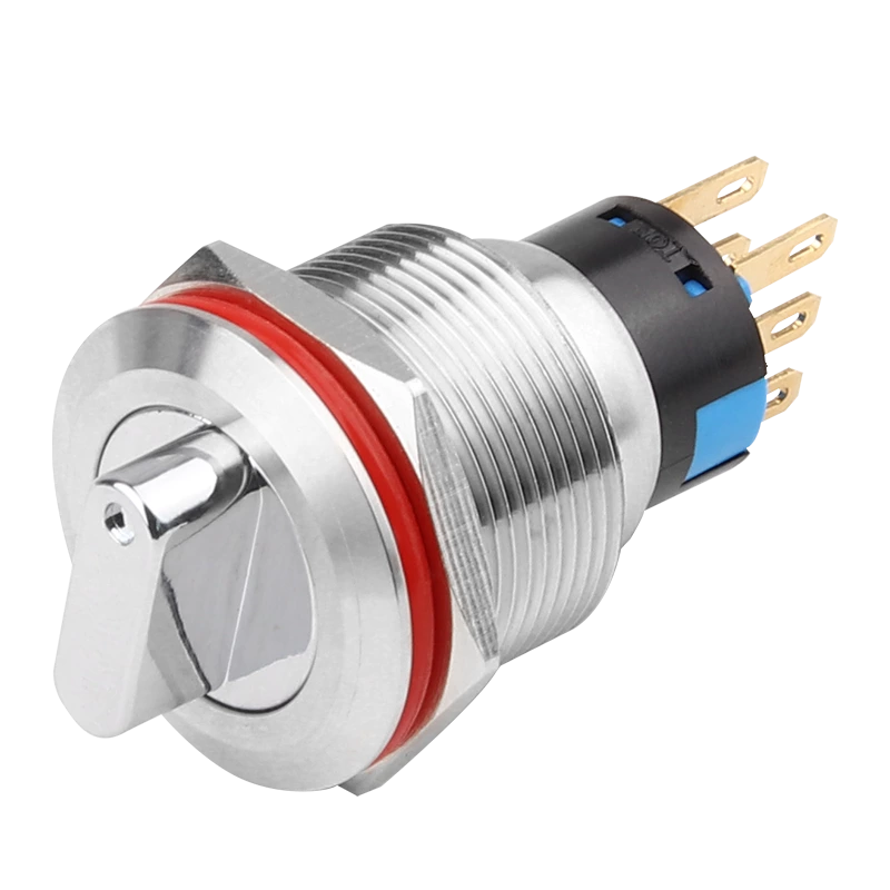 Interruttore a manopola/chiave in metallo serie WD16/19/22 X/Y