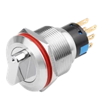 Interruttore a manopola/chiave in metallo serie WD16/19/22 X/Y
