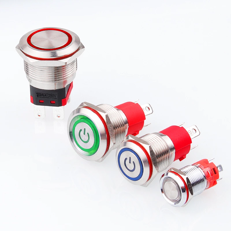 Pulsante metallico ad alta corrente serie WD-D
