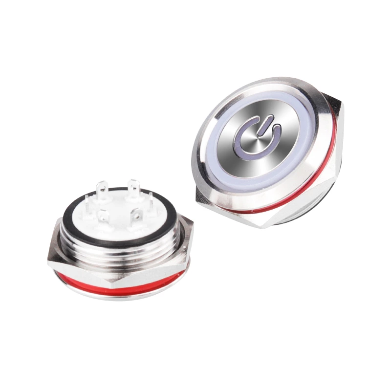 Pulsante metallico a sfioramento leggero serie WD-C