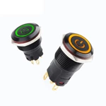 Interruttori a pulsante in metallo nero ossidato serie WD-A
