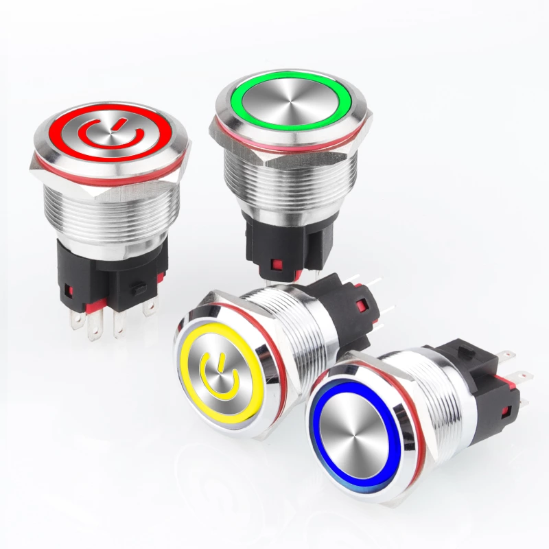 Interruttore a pulsante in metallo ad alta corrente serie WD-E