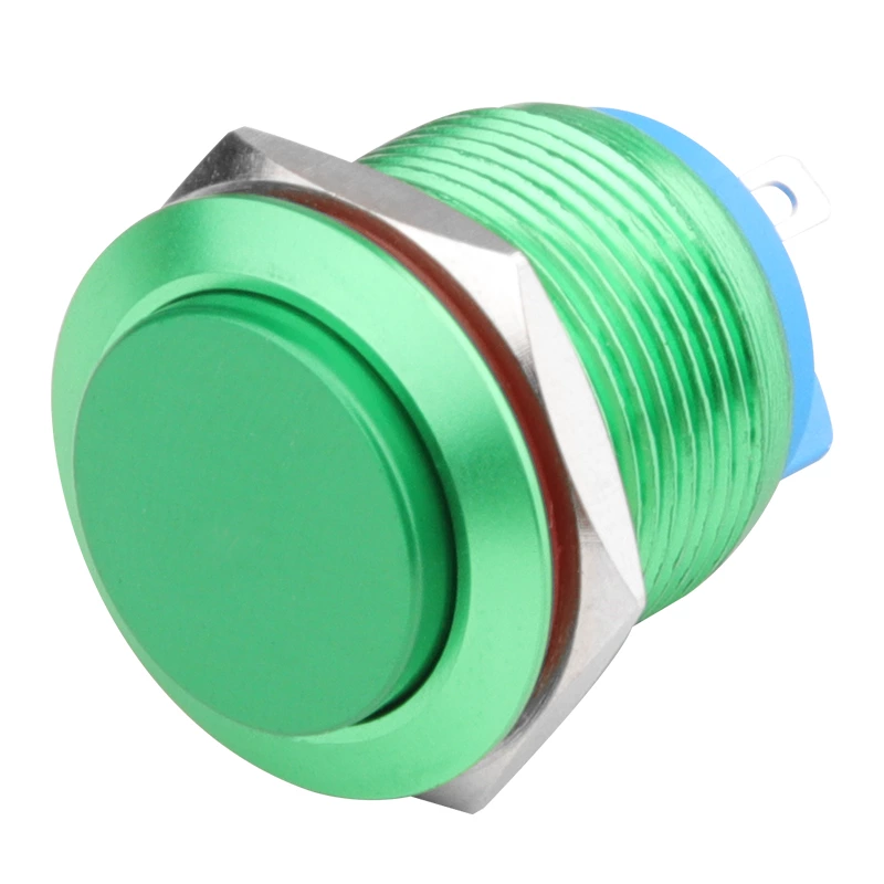 Interruttore a pulsante in metallo non illuminato serie H