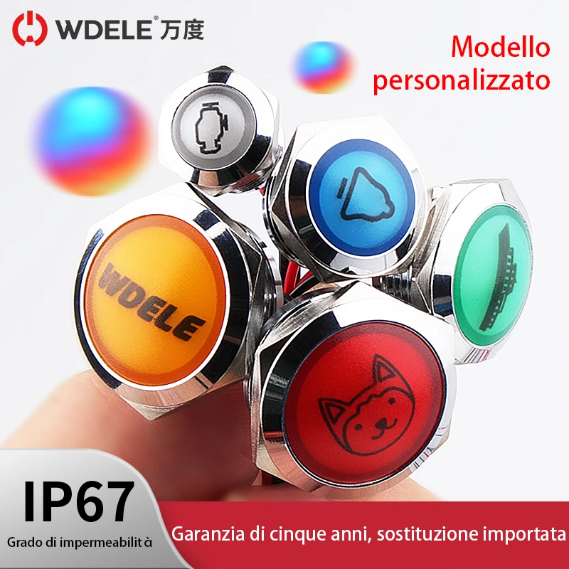 Serie WD-L con spia luminosa personalizzata