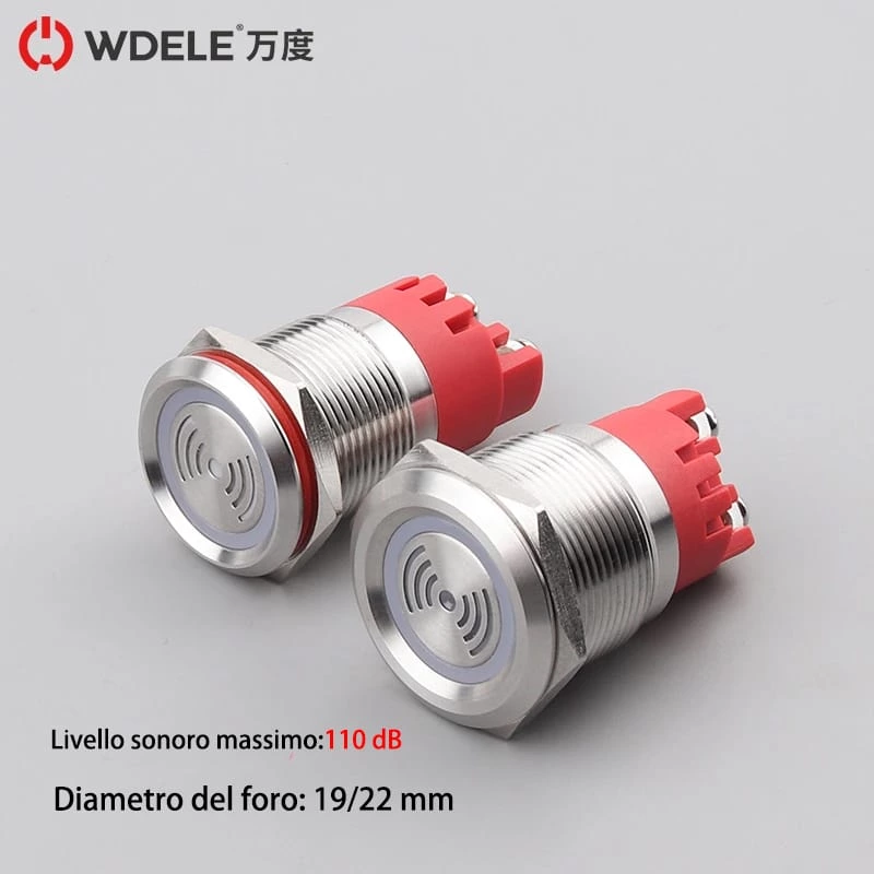Cicalino metallico serie WD19/22F